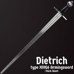 Dietrich type XIVG6 Armingsword - Thick blunt